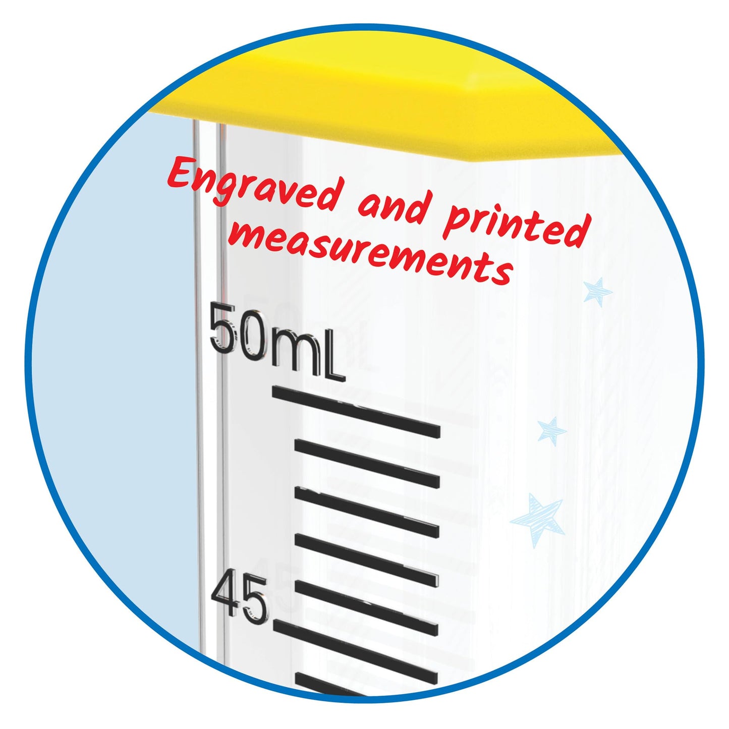 hand2mind Graduated Cylinder Set for Kids - Science Lab Equipment, Plastic, One Size, Set of 5, Educational Chemistry Supplies