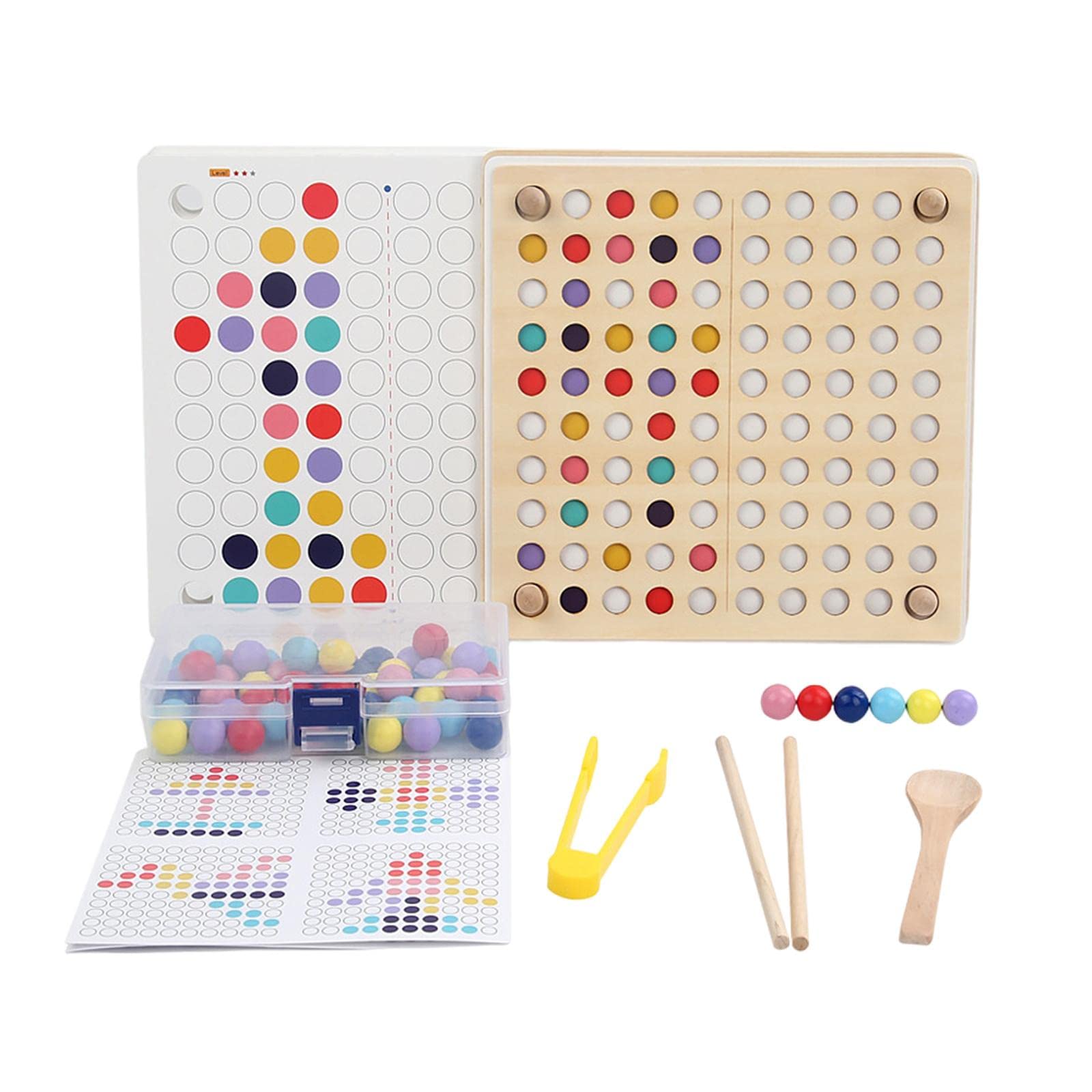 Ecomistiq Montessori Educational Toys Clip Beads Game For Kids Boys Girls Toddler