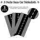 Kesfey 3 Packs Race Car Plastic Table Cloths 54 X 108 Inch Race Car Road Birthday Party Supplies Race Track Tablecloth Black Che