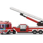 Apostrophe Games Fire Truck Building Block Set - 294 Pieces, Plastic, Red, Extended Ladder Firefighter Model