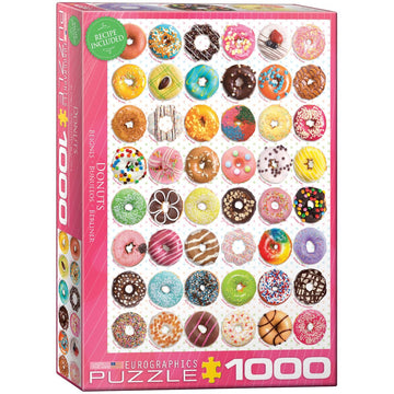 Eurographics Donuts Jigsaw Puzzle (1000-Piece) (6000-0585) , Pink