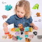 Bestamtoy 52 Pieces Matching Game, Wooden Alphabet Animal Puzzles For Toddlers, Abc Peg Puzzles For Kids Ages 3-5, Preschool Learning Activities Toys