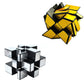 Mirror Speed Cube Set Magic Cube 2Pack Dysmorphism 3X3X3 Mirror Golden Wheel Cube And Mirror Silver Cube Twist Speed Cube Bundle Puzzle Games Toy For Children And Adults By Ahyuan (Classic Edition)