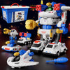 BLF FUN 50PCS Magnetic Transform Construction Toys for Boys Age 3-5, Aircraft Vehicle Toy Sets with Screw Tool, Magnetic Robot A
