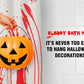 IntroWizard Bloody Mat - Color-Changing Vinyl Bath Mat, 22"x13", Red, Disappearing Footprints, Non-Absorbent