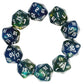 10Pcs D20 Polyhedral Dice Set 22Mm For Dnd Rpg Mtg Dungeons And Dragons Dice (Blue + Curry)