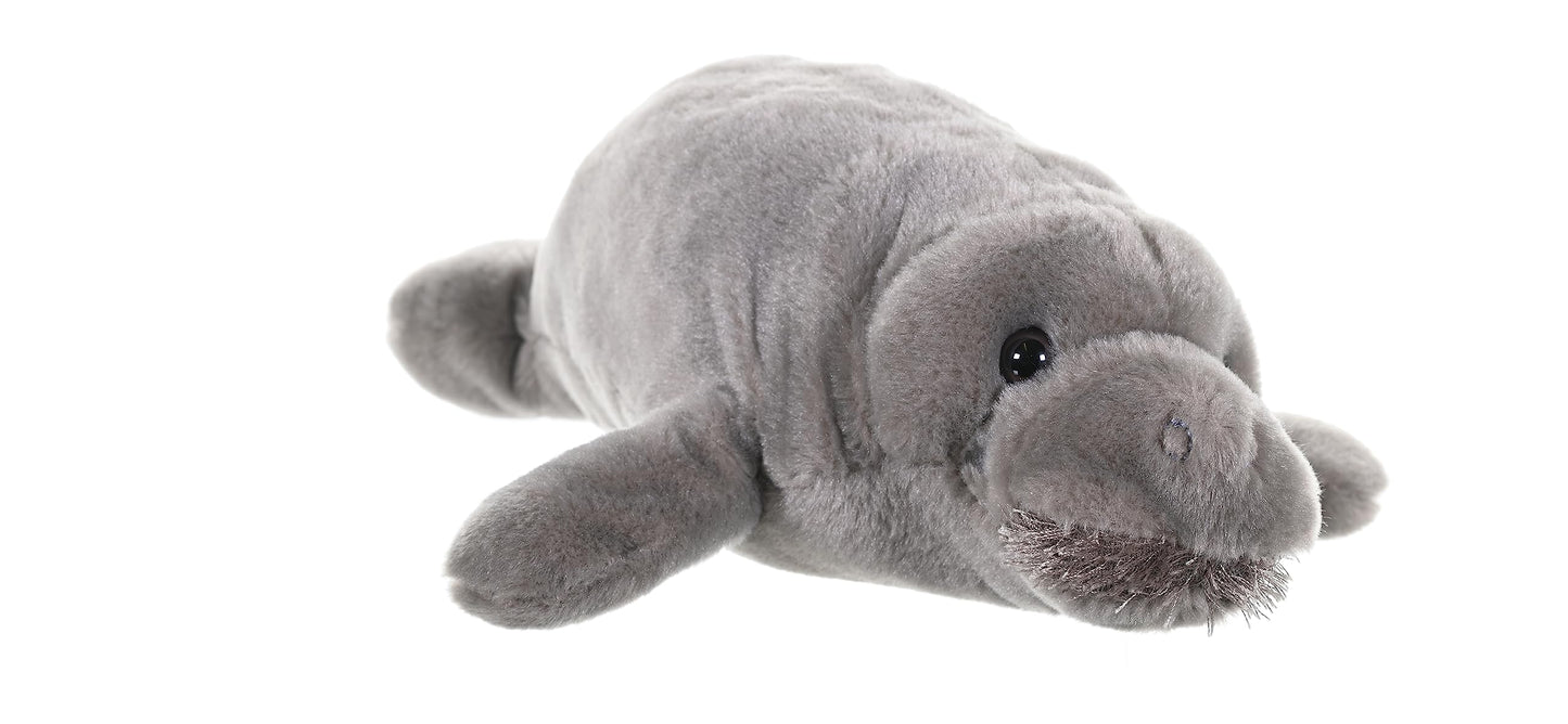 Wild Republic Manatee Plush, Stuffed Animal, Plush Toy, Gifts For Kids, Cuddlekins 10 Inches