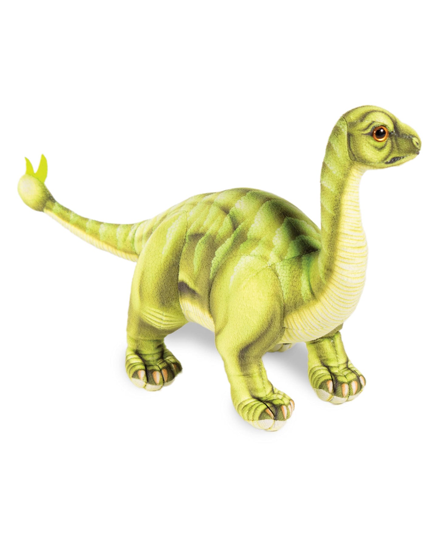 Real Planet 15' Stuffed Dinosaur Plush - Dinosaur Stuffed Animals, Dino Plushie, Baby Stuffed Dinosaur, Little Boy Dinosaur Toys, (Green Shunosaurus, 15') (18' Long)