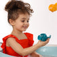 Ses Creative: Fish In A Row - 4 Fish Boats, Linking Colorful Toy Boats, Stacking & Scooping, Bathtime Play & Water Activity, Baby-Toddler-Kids 10Mo+