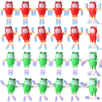 24 Pcs Transformable Fidget Spinners Frog Toys For Kids And Adults Stress Relief Sensory Toys For Boys And Girls Fingertip Gyros
