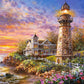 CASTORLAND 1500 Piece Jigsaw Puzzles  Majestic Guardian  Lighthouse  Seaview  Seashore  mature-themed Puzzles  Castorland C-151790-2