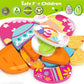 Easter Toys Gifts For Kids Toddlers - 4 Pack Wooden Puzzles With Rabbits, Carrots, Chicks, Eggs Design, Easter Party Favors For