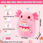 Prewplam Axolotl Plush Toy - 8" Pink Singing & Glowing Stuffed Animal, Birthday Gift for Kids, Model CGZ-SRRY-D