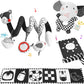 Viesmumu Car Seat Toys Hanging, Black And White Baby Toys With Car Seat Toys Rattle Toys For Infant 3-6 Months