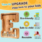 Summidate Wooden Letter Piggy Bank For Kids| Piggy Bank For Boys Girls Toddler| Alphabet A Money Bank| Wood Coin Bank Personalized Birthday Gift For Kids (E)