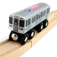 MUNI PALS Wooden Toy Train - Chicago Transit Authority Pink Line - Child Safe, Tested Wood