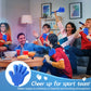 Zcysrlqin 24 Pcs Royal Blue Hand Clappers 7.5 Inch Clappers Noisemakers Noise Makers Party Favors Plastic Clapper Sporting Event