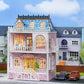 Montidey DIY Miniature Wooden Dollhouse Furniture Kit, 1:24 Scale, LED, Romantic Castle