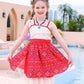 Cotrio Princess Dress For Girls Toddler Kids Outfit With Accessories Necklace Halloween Costume For Girl Dress Up Clothes Size 5