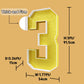 Imprsv 3Ft Gold 13Th-Birthday Decorations Numbers: 13Th Birthday Party Anniversary Decorations Large Light Up Numbers 13 For Gir