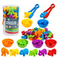 Counting Dinosaurs Toys Matching Games With Sorting Bowls Learning Activities Preschool Manipulatives Montessori Fine Motor Skills Toys For 3 4 5 Years Kids Toddler