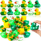 18Pcs St. Patricks Day Rubber Ducks - 6 Styles Green Mini Rubber Ducks Shamrock Irish Day Fun Bath Toys For Kids St Patricks Day