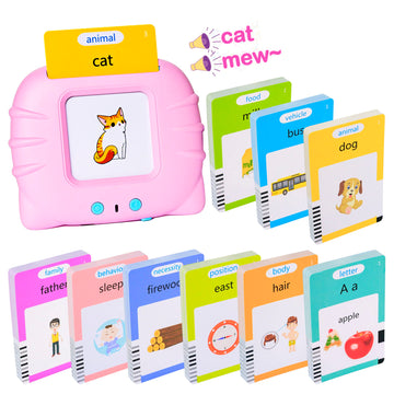 510 Talking Flash Cards For Toddlers 2-4 Years,Pocket Speech For Toddlers,Autism Sensory Toys,Learning Montessori Toys,Speech Therapy Toys For Kids Toddlers