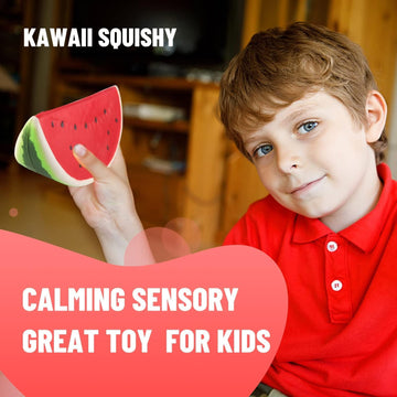 Anboor Squishies Watermelon Kawaii Soft Slow Rising Scented Fruit Squishies Stress Relief Kid Squishys Valentines Day Gifts Squeeze Toys