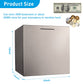 Adult Piggy Banks, The Largest Stainless Steel Piggy Bank, Can Only Save The Piggy Bank That Cannot Be Taken Out(12 Inch)