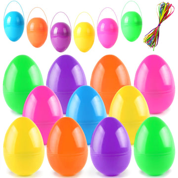 Rosaui 3.5    Fillable Easter Eggs, 36Pcs Empty Plastic Eggs - 6 Bright Colors - Holiday Candy & Surprises Gift Box - Easter Bas