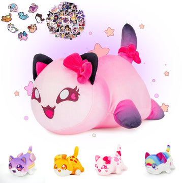 Aplushuman Kc Cat Plush - Goddess Cat Collection - 69-Piece Set (60-Sticker & Collectible)