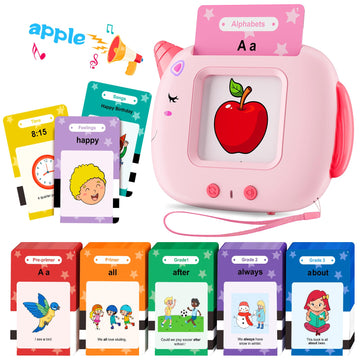 Talking Flash Cards for Toddlers Learning: Alphabet Learning Toys - Matching Spelling Games with 224 Sight Words - Montessori To