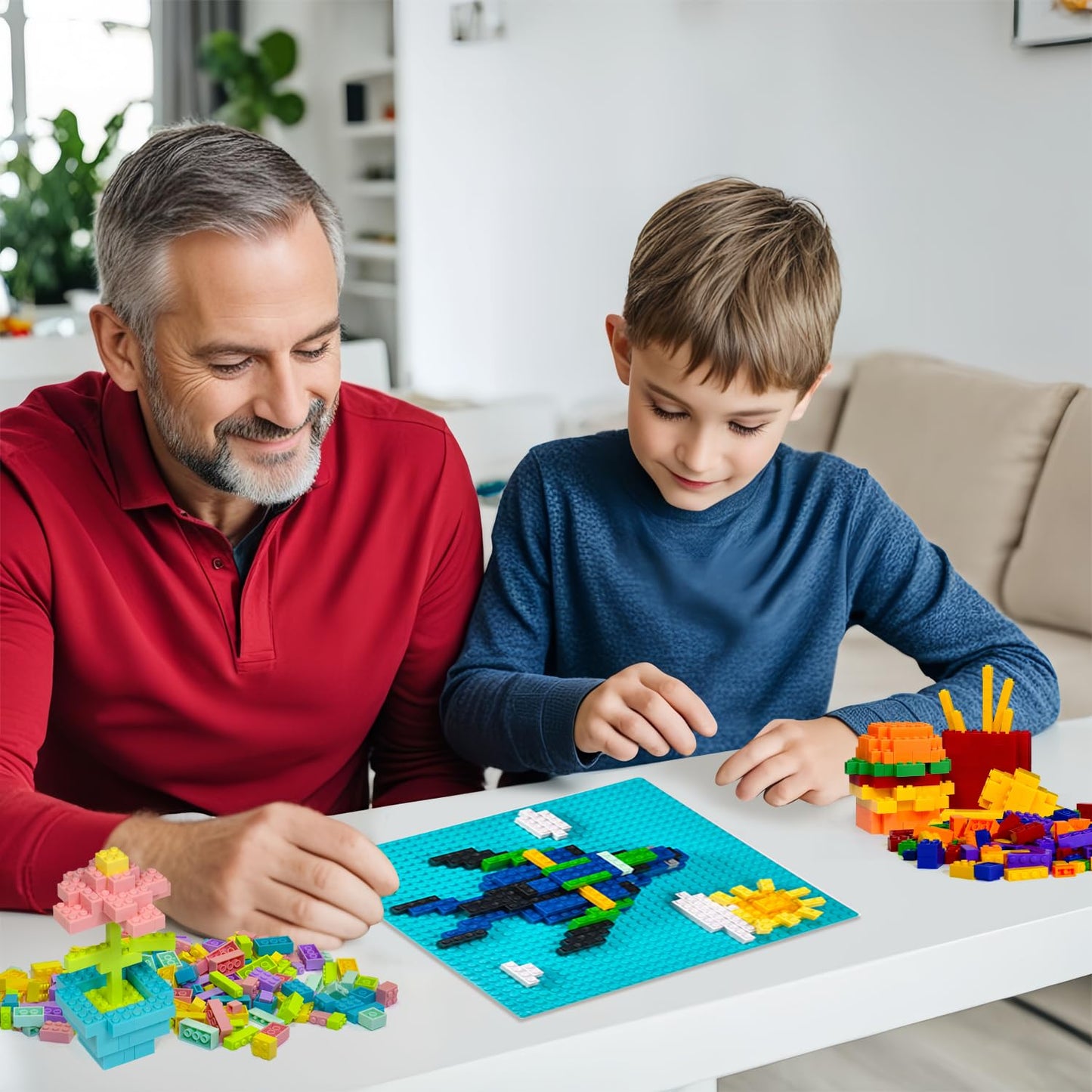 Bestoyz Building Bricks Baseplates Multipack, 32X32 Stud, 8 Pack Of Base Plates In Pastel Color, Base For Building Blocks Creations, 10X10 In. (25.5X25.5 Cm)
