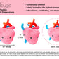 Nerdbugs Heart Plush - I Aorta To Tell You How Much I Love You!- Adorable, Cute And Funny Cardiology Heart Plush/ Health Educational Gift/ Heart Surgery Gift/ Heart Attack Gift
