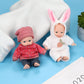 Onest 2 Sets 6 Inch Dolls Cute Baby Doll Include 2 Pieces Baby Mini Dolls, 2 Sets Handmade Doll Clothes