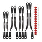 INJORA High Clearance 4 Links Set Stainless Steel Links Set for SCX24 C10 JLU Bronco Axial 1/24 RC Crawler Car Upgrade Parts(Bla