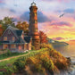 Eurographics Lighthouse Sunset Ocean Cliff Peace Quiet Puzzle, 1000 (6000-0965)