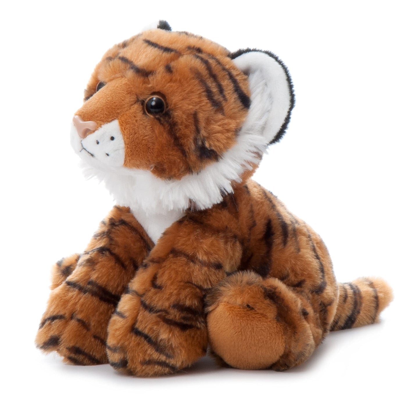 The Petting Zoo Tiger Plush Toy, 9" Brown Stuffed Animal for Kids, Model 420101