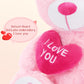 BENINY 12" Pink Teddy Bear with Heart - Soft Plush Stuffed Animal Toy for Kids & Girlfriend, Polyester Material, Model 1