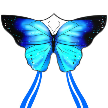 Butterfly Kite For Kids & Adults Easy To Fly, 55'' X 28'' Large Single Line For The Beach, Easy Flying Kite Comes With 300 Ft St