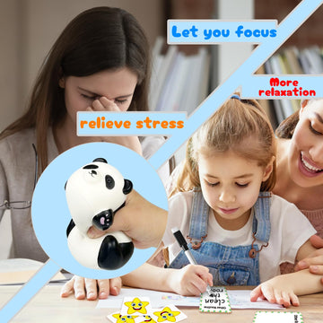 Funnysquee Cute Lying Panda Squishies Animal Toy Birthday Gift For Kids,Kawaii Stress Relief Squishie Toy (Lying Panda)