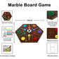 Medikaison Wahoo Marble Board Game 4 And 6 Players 2 Sided Painted Thicken Wood Aggravation Board Game For Family Friends Party