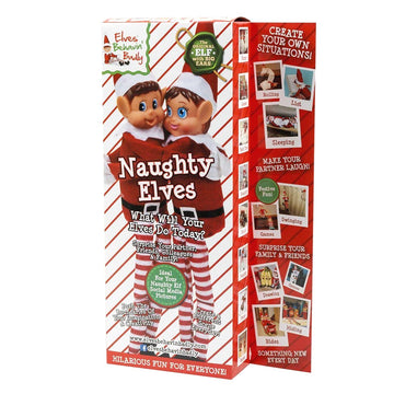 Elves Behavin' Badly - 12' Vinyl Faced Naughty Elf Doll (1 Naughty Elves - 1 Boy & 1 Girl)
