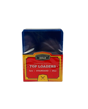 Cardboard Gold - 35Pt Top Loaders For Cards - 25 Count - Premium 3X4 Inch Trading Card Toploaders - Protect Your Baseball And Sports Cards With These Crystal Clear Hard Plastic Sleeves Protectors