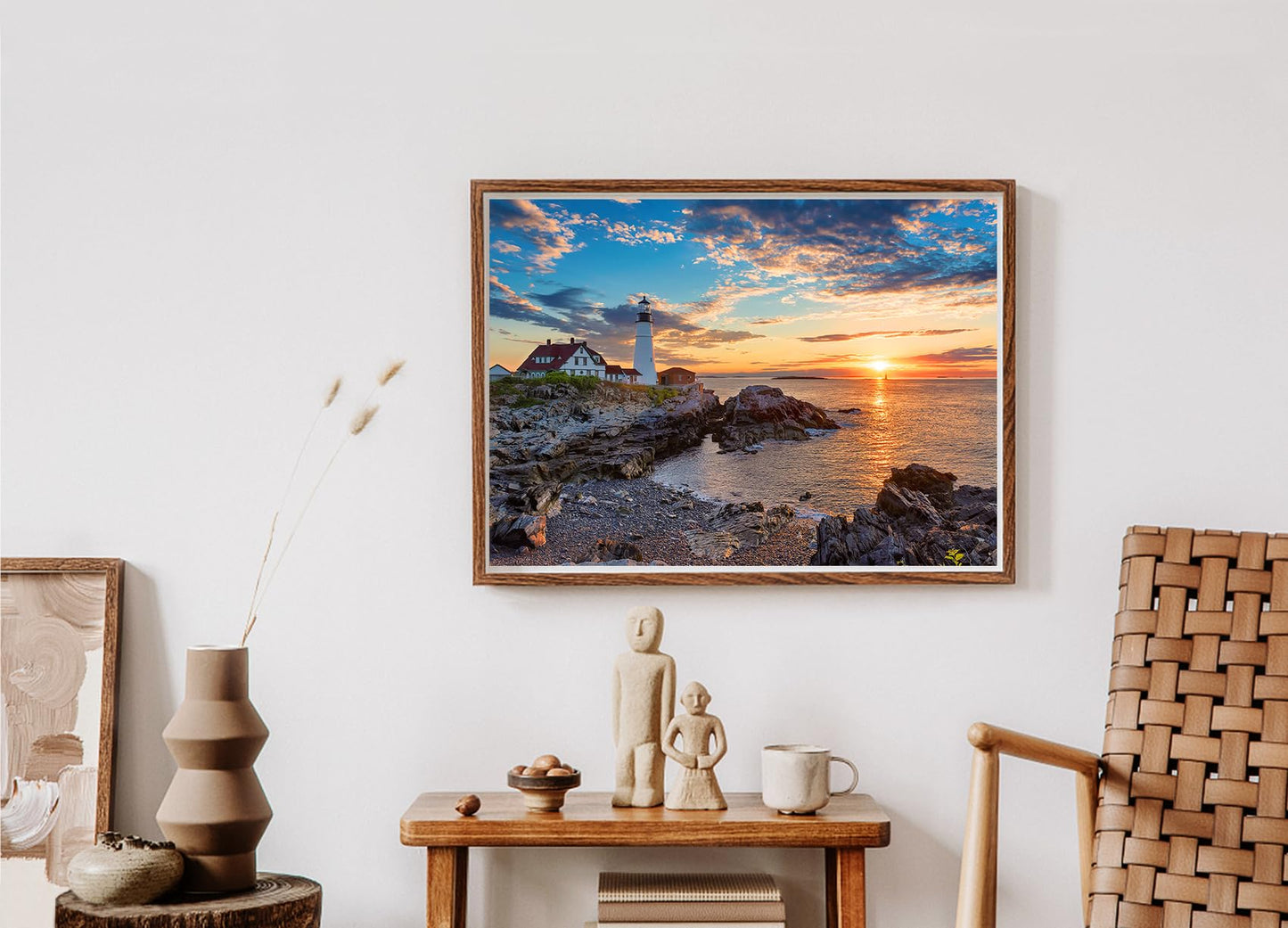 Jigsaw Puzzles 2 Pack 1000 Pieces - Wishdiam Puzzles For Adults - Lighthouses Portland Head Light Nature Landscape Impossible Challenging Puzzles For Home Decor Birthday Party Gifts Toy For Men Women