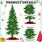 Namalu 16 Pcs Christmas Decorations Christmas Tree Table Centerpieces Buffalo Plaid Snowflakes Christmas Centerpiece For Home In