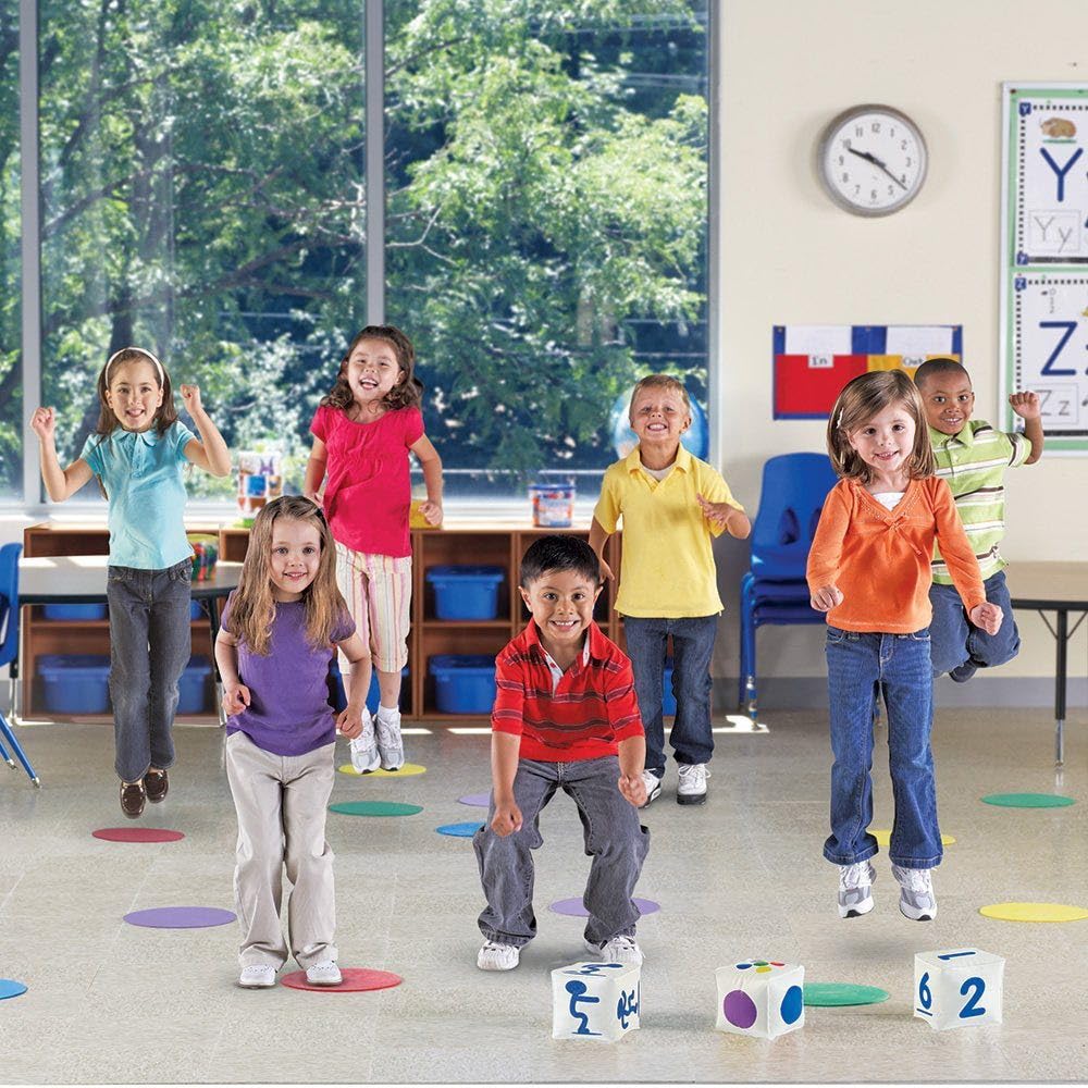 Learning Resources Ready, Set, Move! Classroom Activity Set, 28 Pieces, Multi-color, Ages 4+, Model LER1883