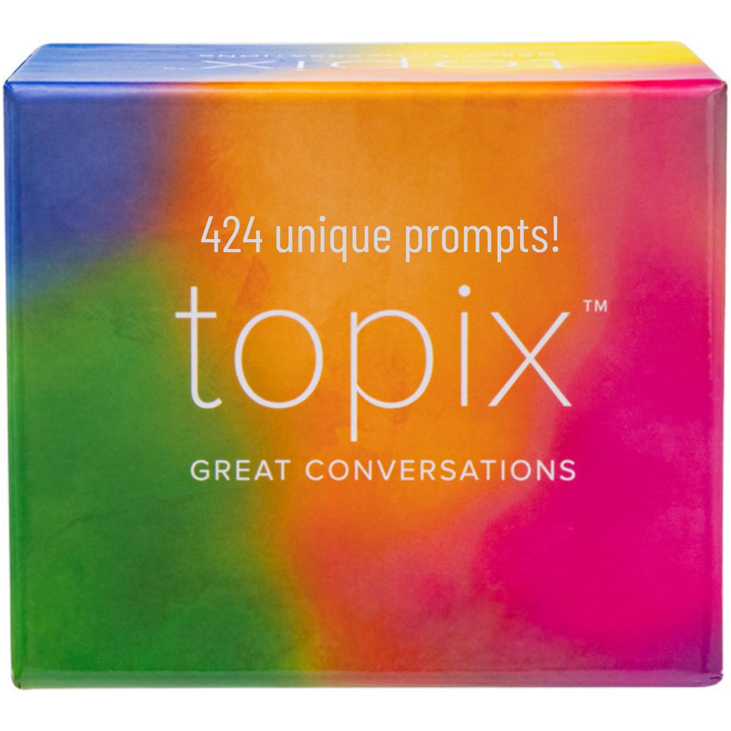 Better Me TOPIX Conversation Starters - 424 Family Dinner & Date Night Cards, Cardstock, Random Color, Model TPX