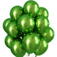 Chrome Green Balloons 12 Inch, Double-Layered Metallic Light Green Balloons, Shiny Thick Chrome Metallic Light Green Latex Helium Balloons For Birthday Wedding Party Decoration Supplies