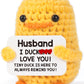 Mbl Husband Birthday Valentines Gifts - I Duck Love You, Funny Handmade Crochet Duck For Husband Birthday Christmas Valentine'S